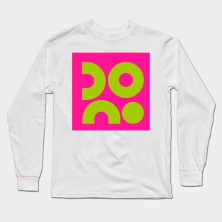 neon circles and semicircles Long Sleeve T-Shirt